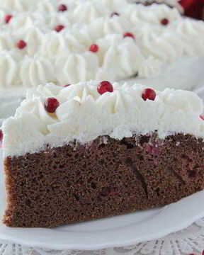 Шоколадно-малиновый торт с творожно-сливочным кремом