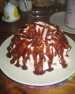 Шоколадно-творожный тортик