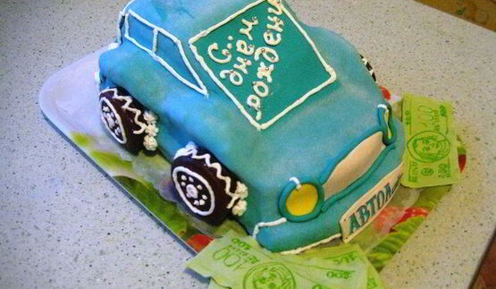 торт автомобиль