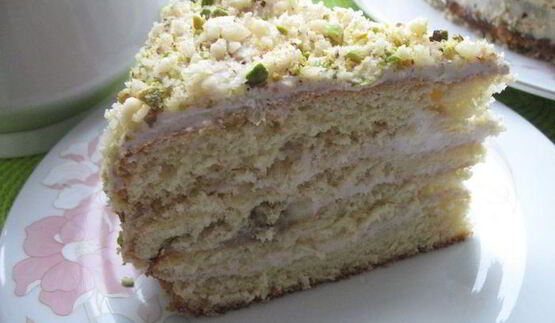 торт бисквитный со сливочно-фруктовым кремом хрустальная донна