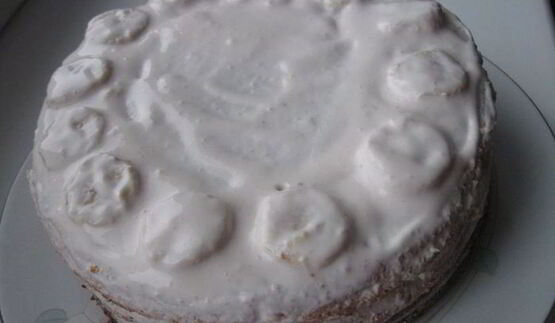 торт бисквитный со сливочно-фруктовым кремом хрустальная донна