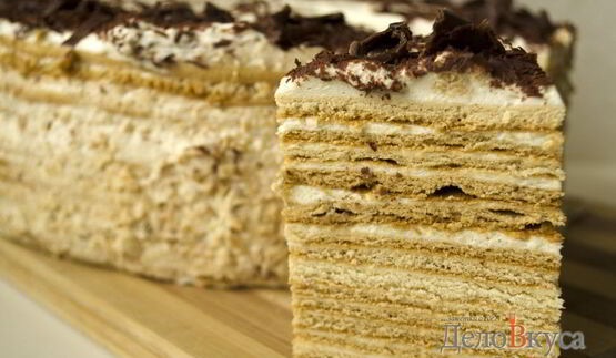 торт медовик со сметанным кремом