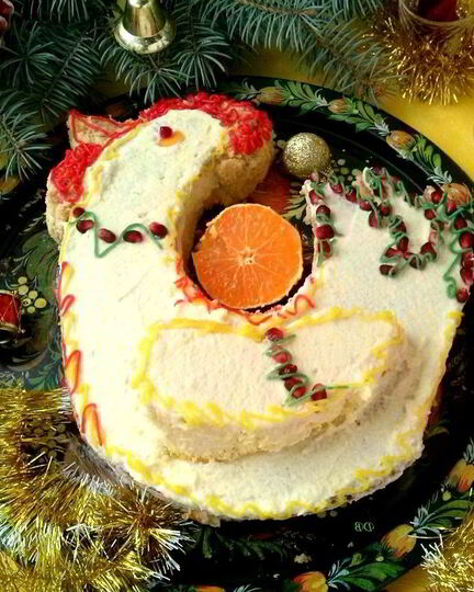 Рецепт торта петушок новогодний