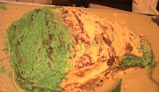 торт с бантом из мастики букет роз