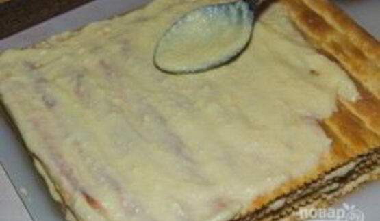 торт с готовыми коржами наполеон