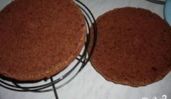 торт с консервированными персиками