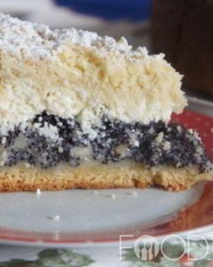 Рецепт торта с творогом и маком