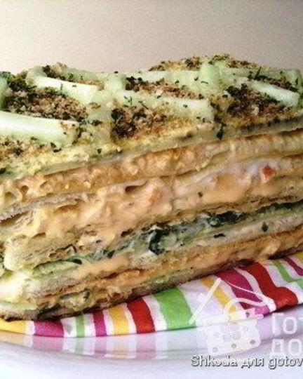 Рецепт закусочного торта