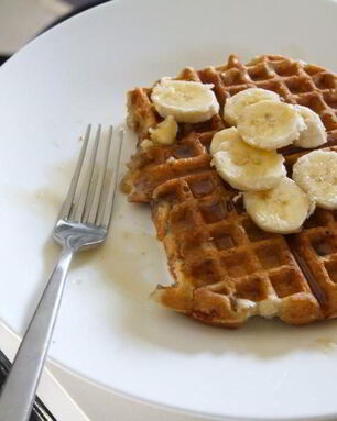 Бананово-ореховые вафли