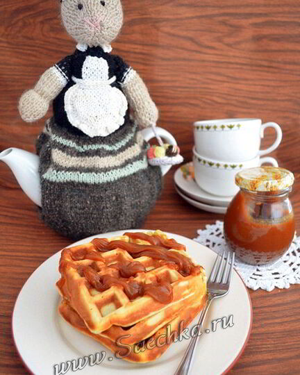 Рецепт банановых вафель