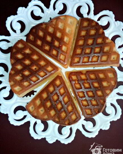 Рецепт дрожжевых вафель в духовке