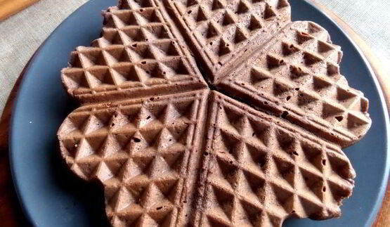 шоколадные вафли с кокосом