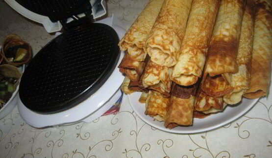 вафельные трубочки с кремом нутелла