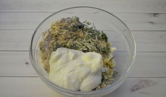 вафли с сыром и зеленью