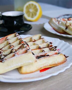 Венские вафли без вафельницы