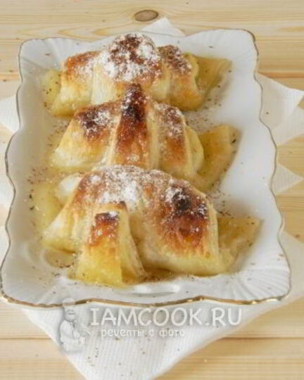 Рецепт яблочных слоек со сладкой карамелью