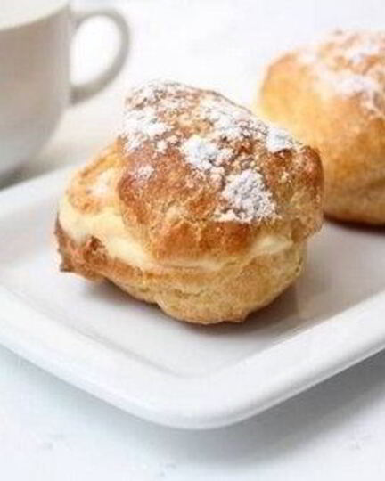 Рецепт домашних эклеров с ванильныма кремома