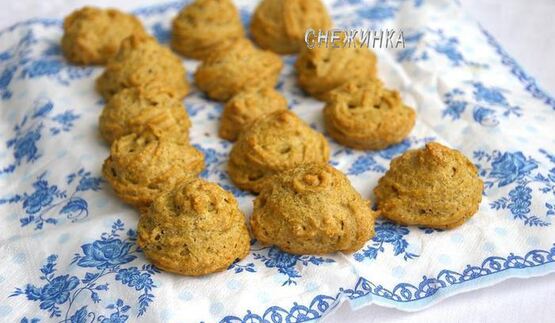 овсяные эклеры с творожным кремом