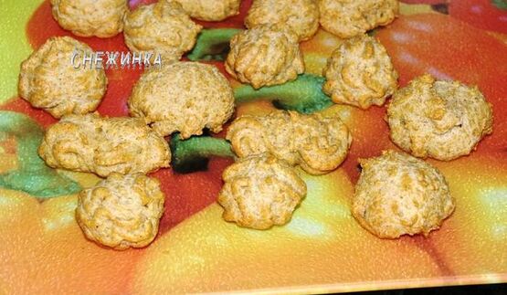 овсяные эклеры с творожным кремом