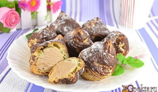 профитроли с кофейным кремом