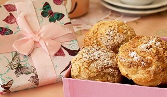 профитроли с кракелином