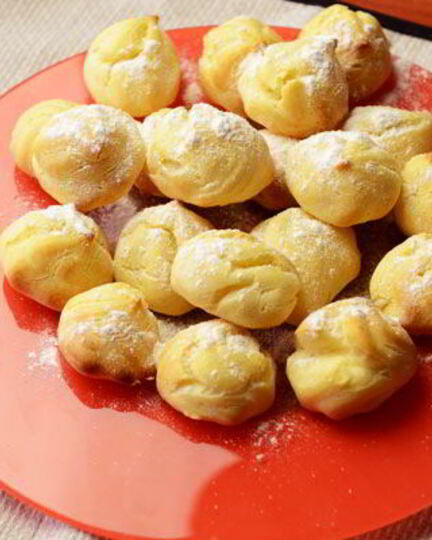 Рецепт профитролей с творожным кремом