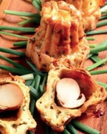 Рецепт эклеров из заварного теста с белыми грибами