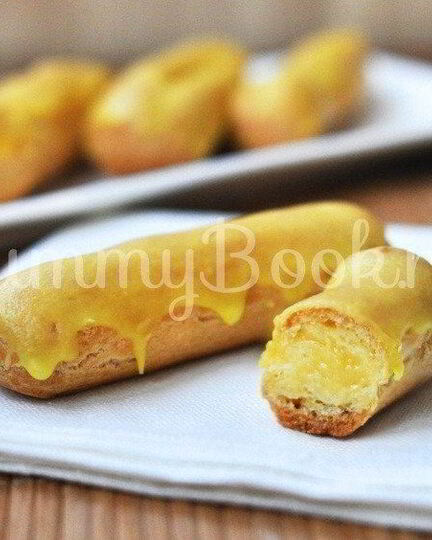 Рецепт эклеров с лимонным кремом