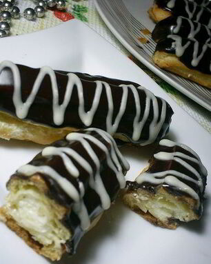 Эклеры с масляно-заварным кремом