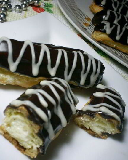 Рецепт эклеров с масляно-заварным кремом