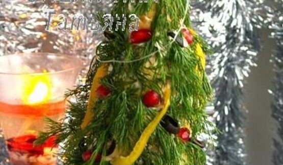 закусочный торт новогодняя елка из профитролей и сливочного крем-мусса с семгой