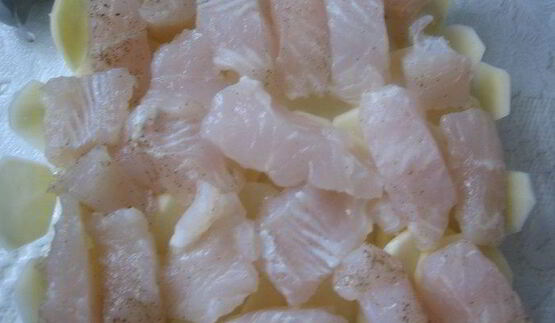 картофельная запеканка с рыбой