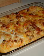 Картофельная запеканка с цветной капустой