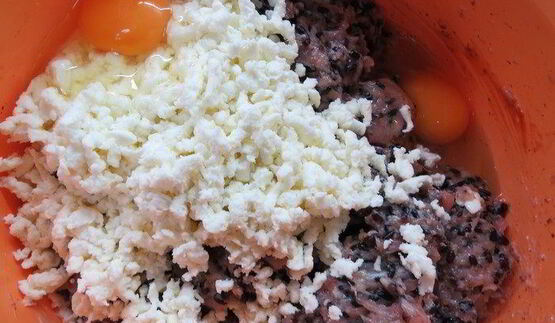 куриная запеканка с черным рисом