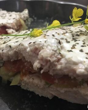 Легкая куриная запеканка