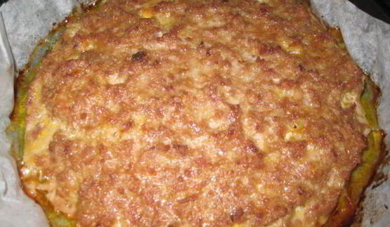 мясная запеканка с морковью и сыром