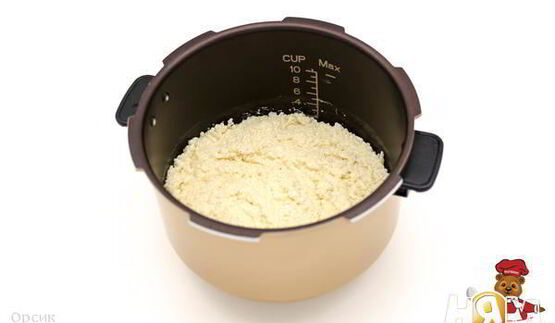 рисовая запеканка с индейкой в мультиварке