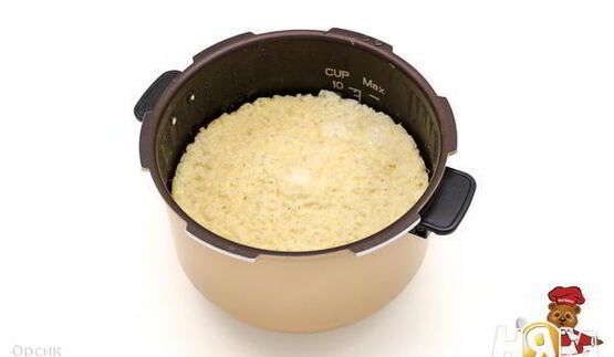 рисовая запеканка с индейкой в мультиварке