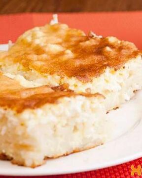 Сладкая запеканка из макарон с творогом