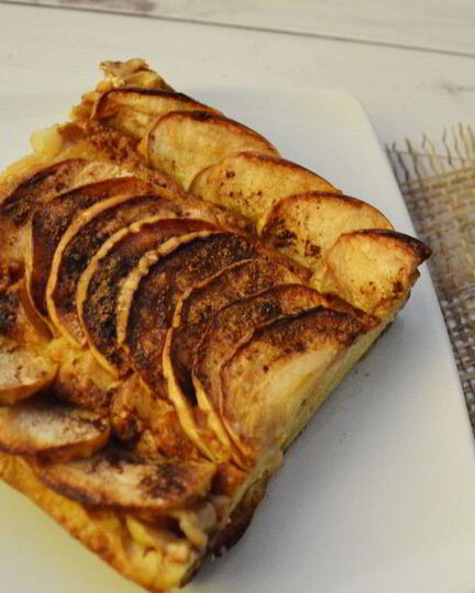 Рецепт творожной запеканки с яблоками