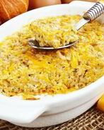 Тыквенная запеканка с яблоком