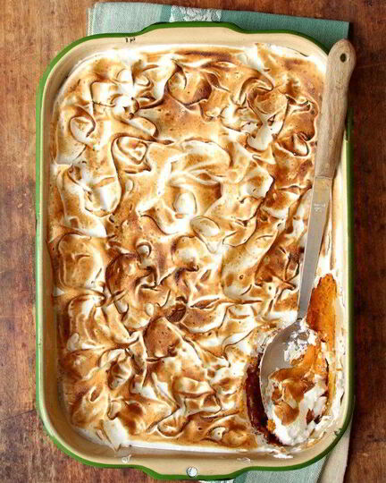 Рецепт запеканки из батата с бурбоном и ананасом