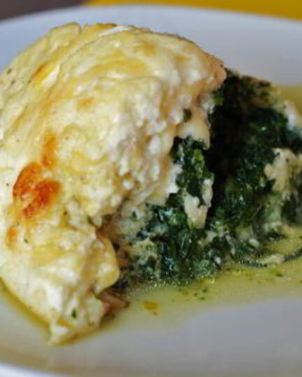 Рецепт запеканки из рыбы и шпината