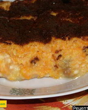 Запеканка из тыквы на манной каше