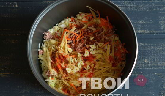 запеканка с фаршем в мультиварке