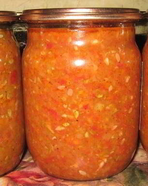 Аджика из кабачков