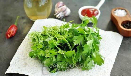 аджика с кинзой