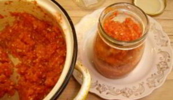 аджика вареная на зиму из помидоров