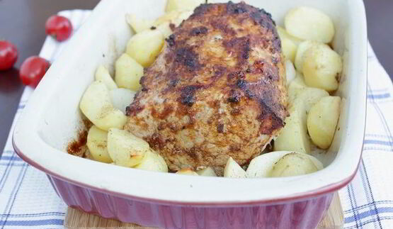 карбонад варено-печеный в аджике