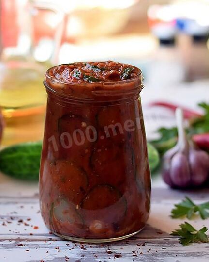 Рецепт огурцов в аджике ны зиму